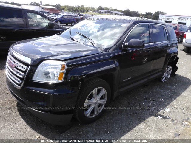 2GKALMEK6H6274355 - 2017 GMC TERRAIN SLE BLACK photo 6