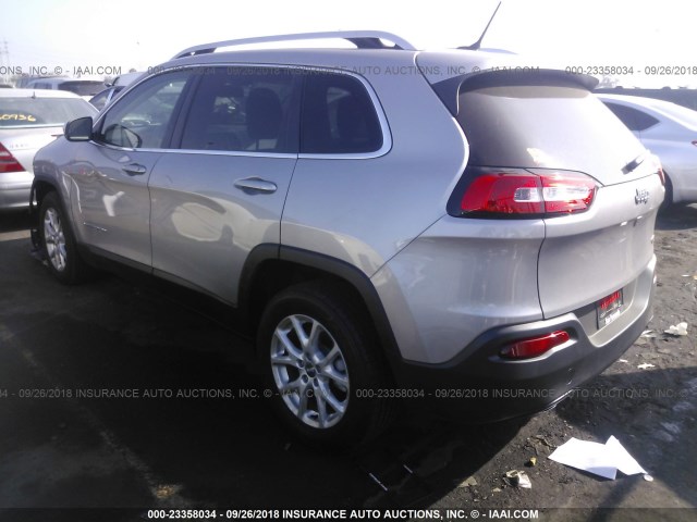 1C4PJLCB6JD605287 - 2018 JEEP CHEROKEE LATITUDE GRAY photo 3