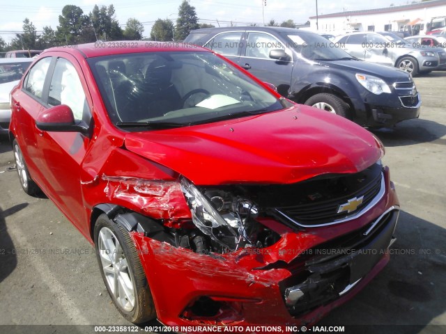 1G1JB5SH4J4127741 - 2018 CHEVROLET SONIC LS RED photo 6