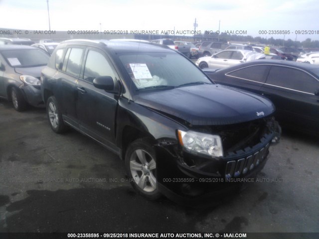 1C4NJCBA8CD503475 - 2012 JEEP COMPASS SPORT BLACK photo 1