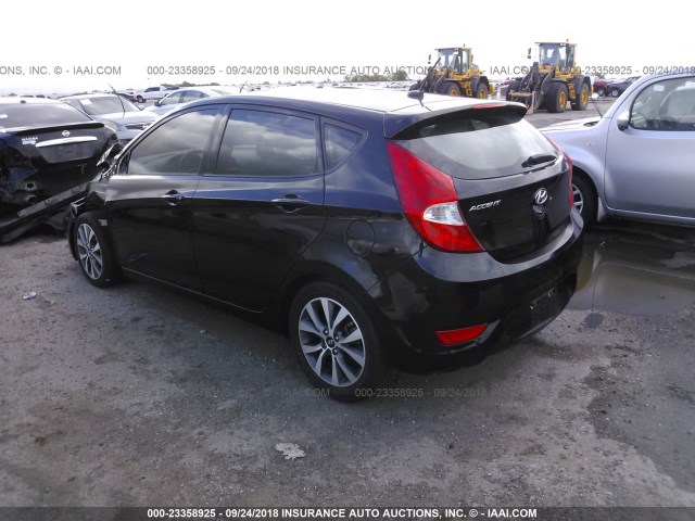 KMHCU5AE6GU246221 - 2016 HYUNDAI ACCENT SPORT BLACK photo 3