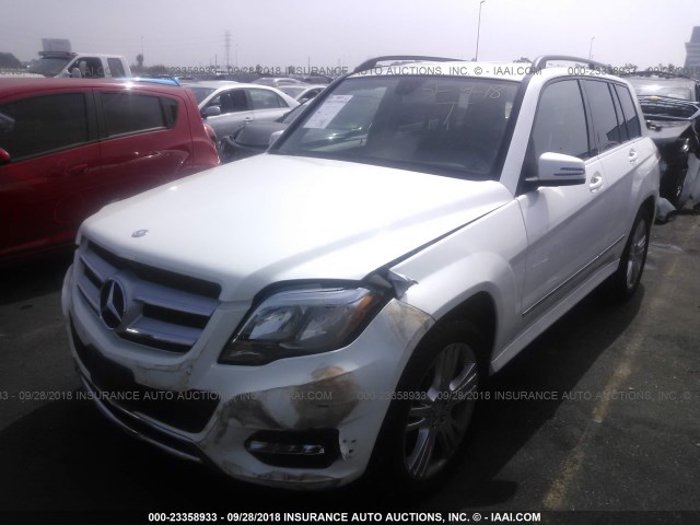 WDCGG5HB9DG132517 - 2013 MERCEDES-BENZ GLK 350 WHITE photo 2