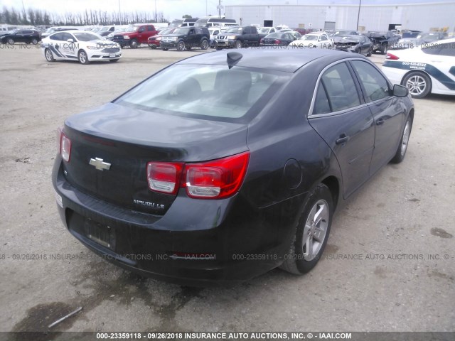 1G11B5SL6FF149935 - 2015 CHEVROLET MALIBU LS 灰色 照片 4