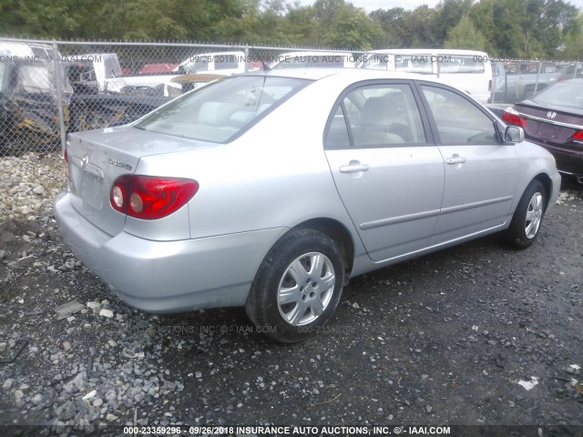 2T1BR32E08C923931 - 2008 TOYOTA COROLLA CE/LE/S SILVER photo 4