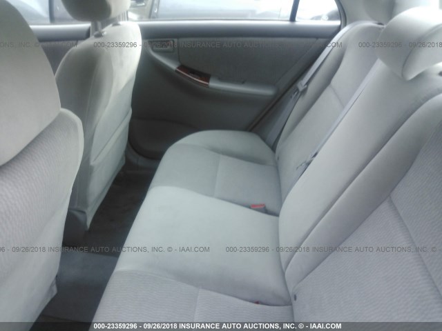 2T1BR32E08C923931 - 2008 TOYOTA COROLLA CE/LE/S SILVER photo 8