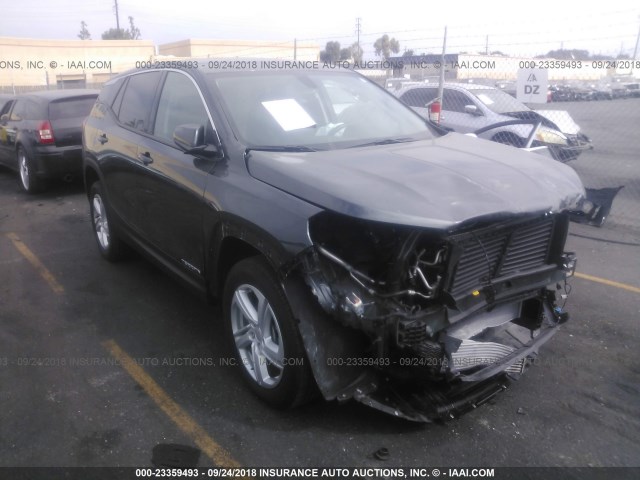 3GKALMEX8JL122350 - 2018 GMC TERRAIN SLE GRAY photo 1