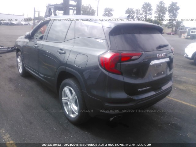 3GKALMEX8JL122350 - 2018 GMC TERRAIN SLE GRAY photo 3