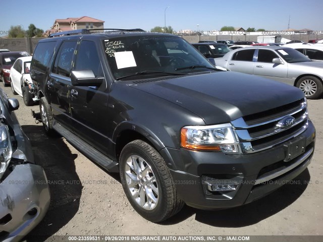 1FMJK1KT5GEF24488 - 2016 FORD EXPEDITION EL LIMITED GRAY photo 1