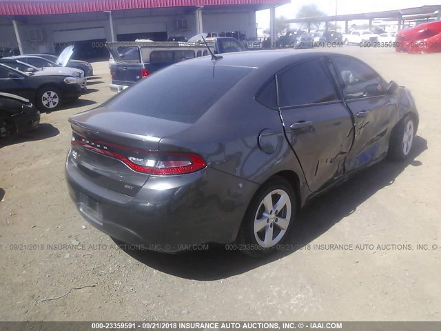 1C3CDFBB6FD278071 - 2015 DODGE DART SXT GRAY photo 4