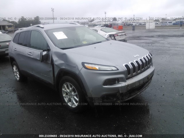 1C4PJMCB4EW242908 - 2014 JEEP CHEROKEE LATITUDE SILVER photo 1