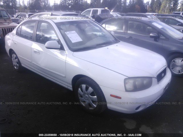 KMHDN45D72U365062 - 2002 HYUNDAI ELANTRA GLS/GT თეთრი ფოტო 1