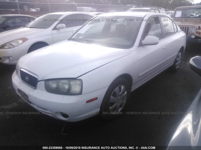 KMHDN45D72U365062 - 2002 HYUNDAI ELANTRA GLS/GT თეთრი ფოტო 2