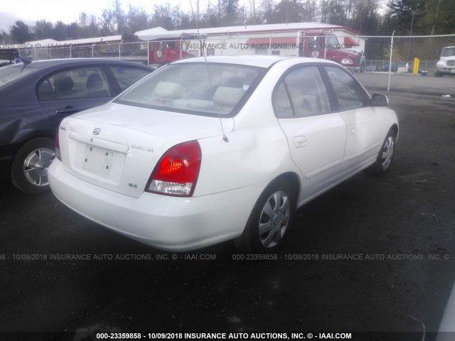 KMHDN45D72U365062 - 2002 HYUNDAI ELANTRA GLS/GT თეთრი ფოტო 4