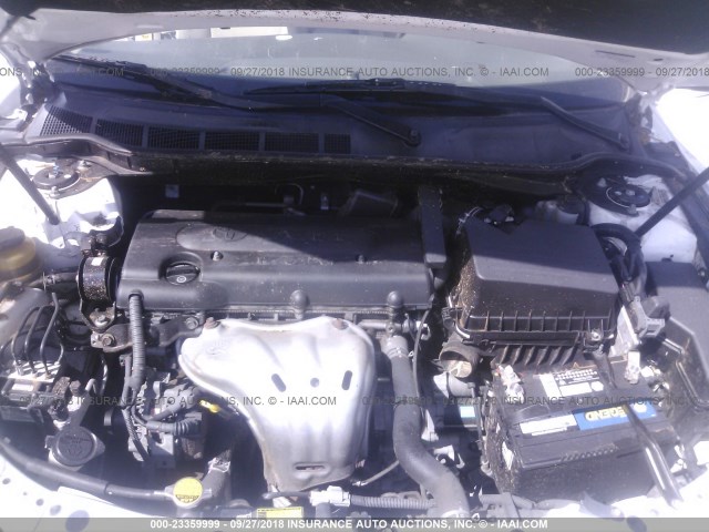 4T1BE46K29U876743 - 2009 TOYOTA CAMRY SE/LE/XLE WHITE photo 10