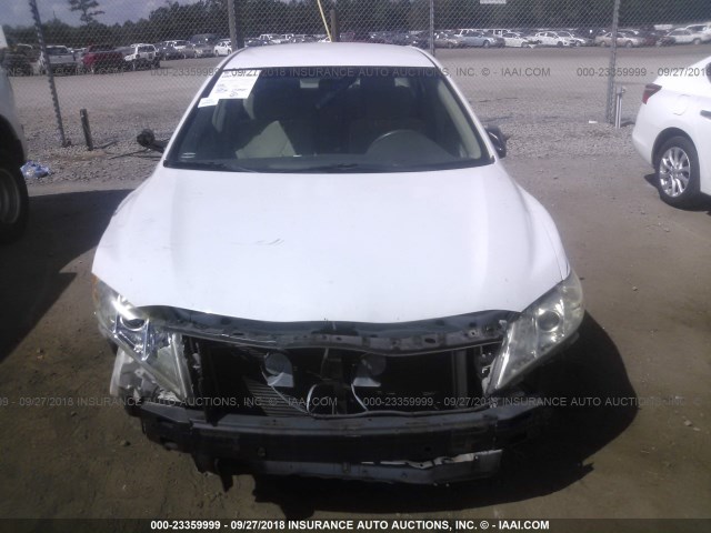 4T1BE46K29U876743 - 2009 TOYOTA CAMRY SE/LE/XLE WHITE photo 6