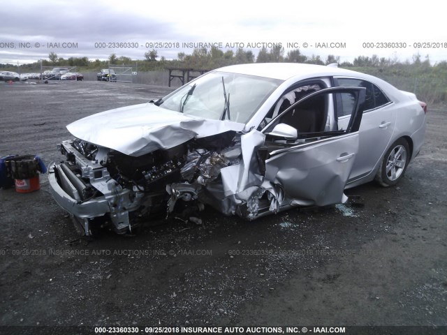 1G11C5SLXFF205517 - 2015 CHEVROLET MALIBU 1LT SILVER photo 2