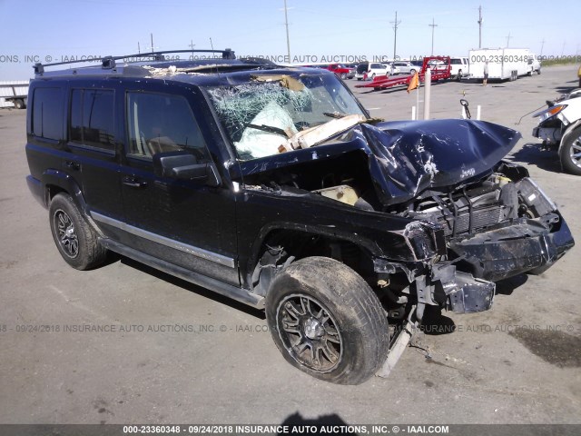 1J8HG58216C267021 - 2006 JEEP COMMANDER LIMITED BLACK photo 1