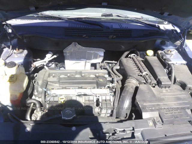 1B3HB48B87D263335 - 2007 DODGE CALIBER SXT BLUE photo 10