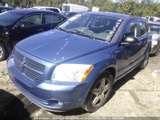 1B3HB48B87D263335 - 2007 DODGE CALIBER SXT BLUE photo 2