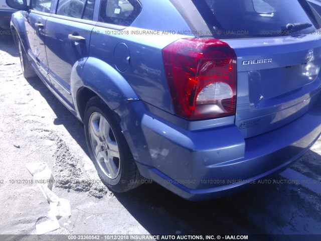 1B3HB48B87D263335 - 2007 DODGE CALIBER SXT BLUE photo 6