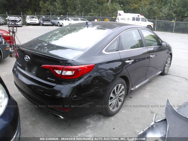 5NPE34AFXGH372322 - 2016 HYUNDAI SONATA SPORT/LIMITED BLACK photo 4