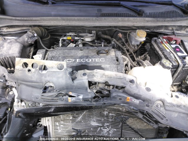 1G1JA6SH3D4229691 - 2013 CHEVROLET SONIC LS 灰色 照片 10