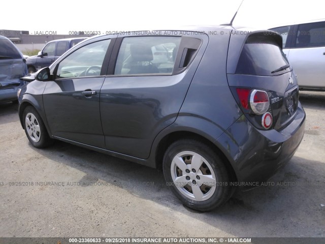 1G1JA6SH3D4229691 - 2013 CHEVROLET SONIC LS 灰色 照片 3