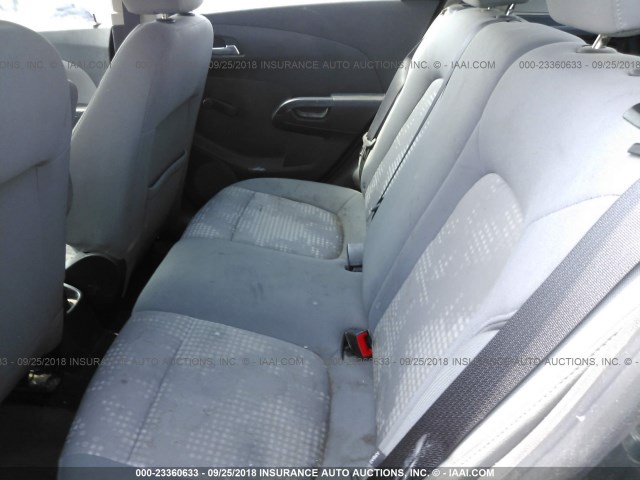 1G1JA6SH3D4229691 - 2013 CHEVROLET SONIC LS 灰色 照片 8