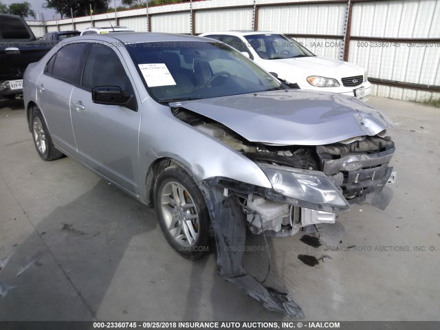 3FAHP0GA5CR272843 - 2012 FORD FUSION S SILVER photo 1