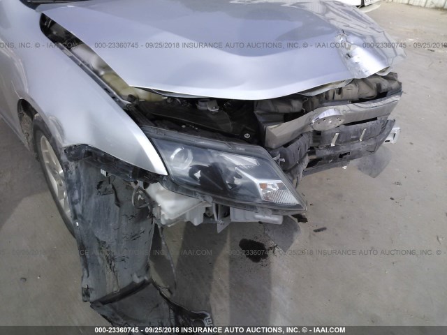 3FAHP0GA5CR272843 - 2012 FORD FUSION S SILVER photo 6