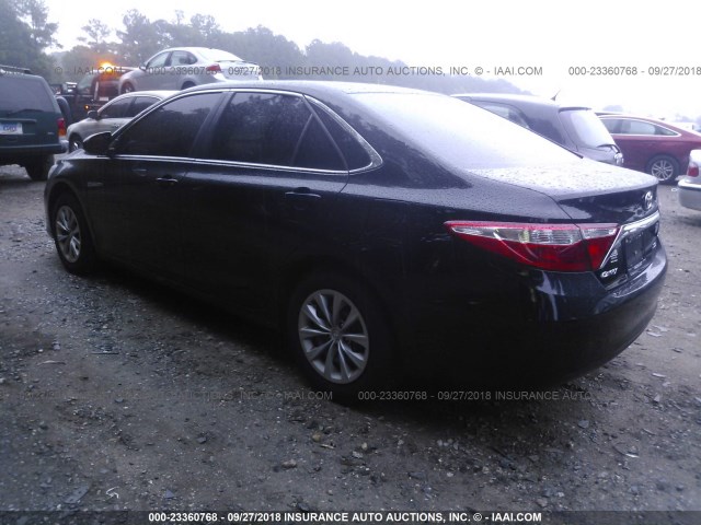 4T1BF1FK3HU419921 - 2017 TOYOTA CAMRY LE/XLE/SE/XSE BLACK photo 3