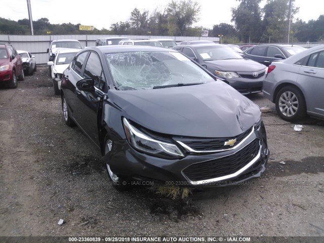 3G1BE6SM4HS548903 - 2017 CHEVROLET CRUZE LT GRAY photo 1