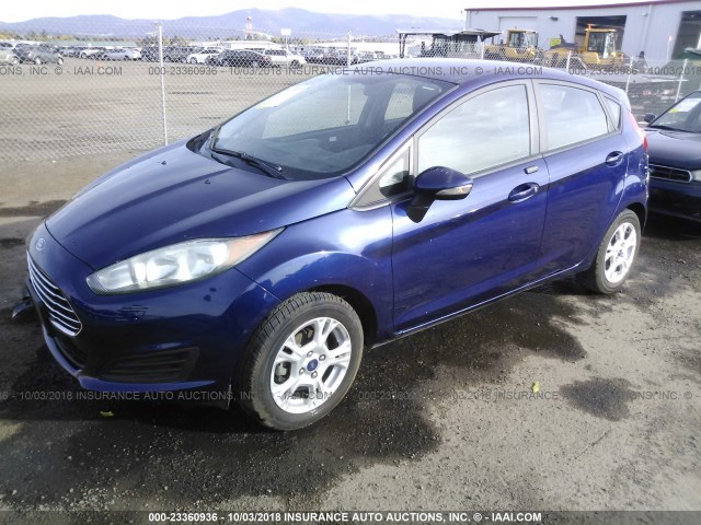 3FADP4EJ3GM150316 - 2016 FORD FIESTA SE BLUE photo 2