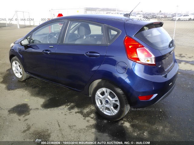 3FADP4EJ3GM150316 - 2016 FORD FIESTA SE BLUE photo 3