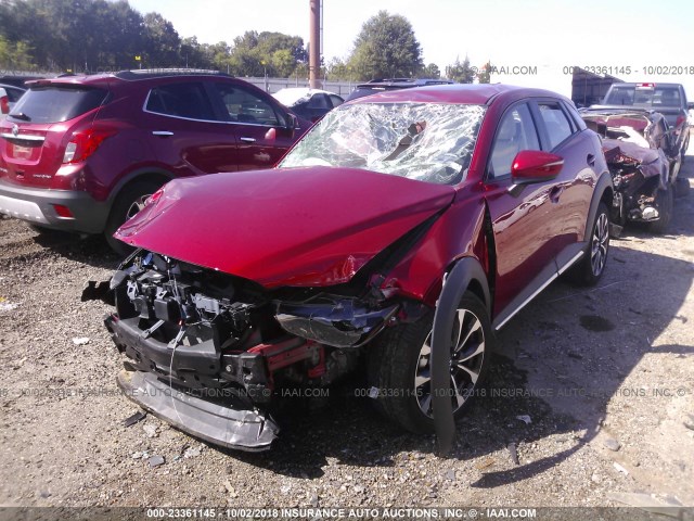 JM1DKDD71K1400219 - 2019 MAZDA CX-3 GRAND TOURING MAROON photo 2