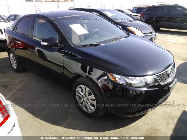 KNAFU4A21A5181701 - 2010 KIA FORTE EX BLACK photo 1