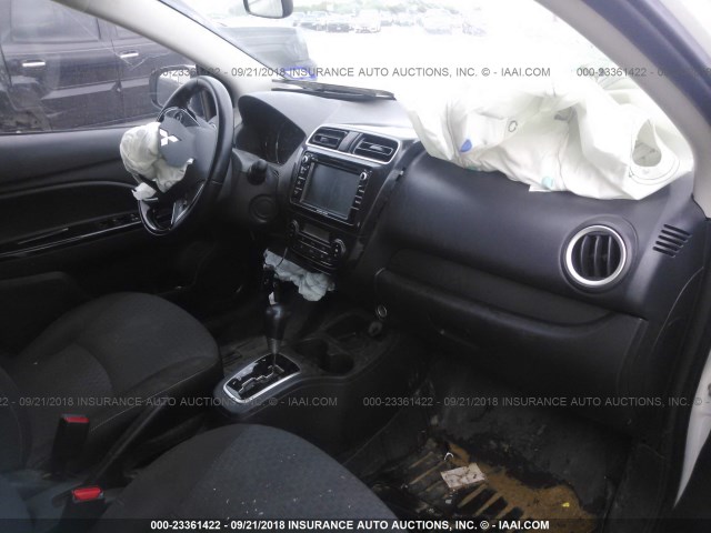 ML32A4HJ8HH005540 - 2017 MITSUBISHI MIRAGE SE WHITE photo 5