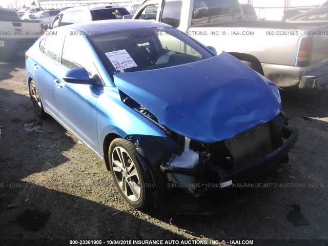 5NPD84LF0HH080237 - 2017 HYUNDAI ELANTRA SE/VALUE/LIMITED BLUE photo 1