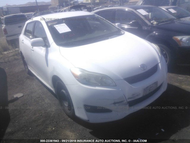 2T1KU4EE6AC278806 - 2010 TOYOTA COROLLA MATRIX  WHITE photo 1