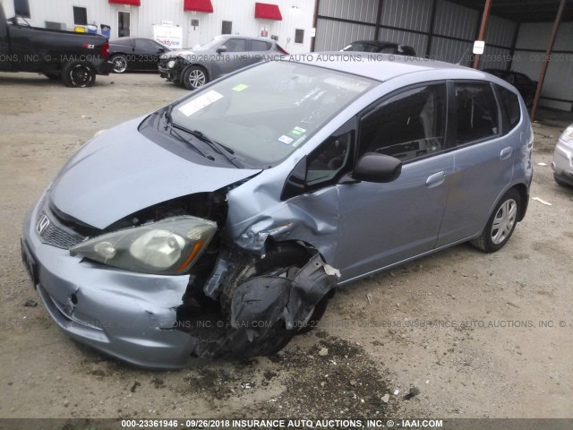 JHMGE8H38BC020624 - 2011 HONDA FIT BLUE photo 2