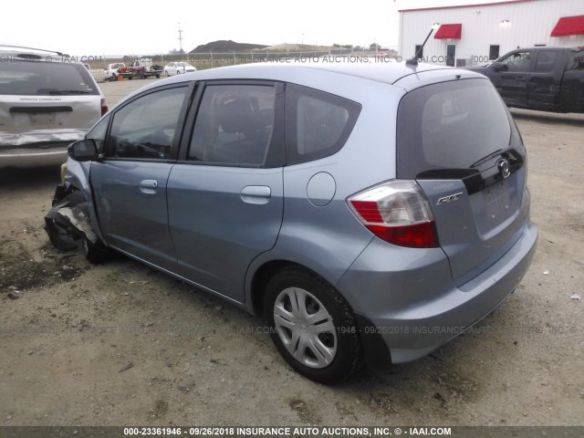 JHMGE8H38BC020624 - 2011 HONDA FIT BLUE photo 3