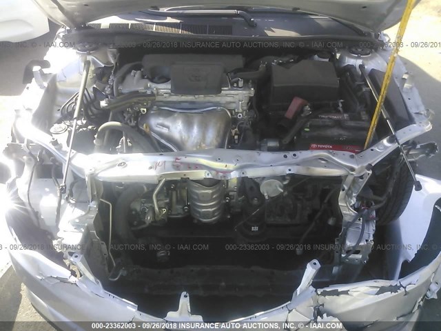 4T1BF1FK7EU308624 - 2014 TOYOTA CAMRY L/SE/LE/XLE 银色 照片 10