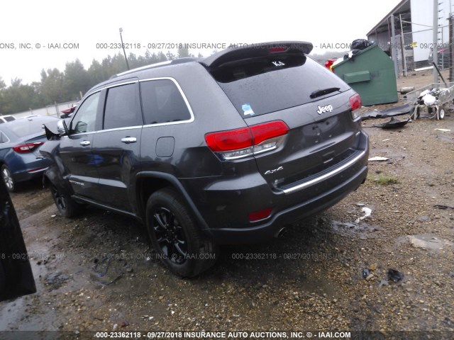 1C4RJFBG5EC549443 - 2014 JEEP GRAND CHEROKEE LIMITED GRAY photo 3