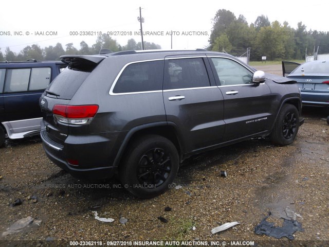 1C4RJFBG5EC549443 - 2014 JEEP GRAND CHEROKEE LIMITED GRAY photo 4