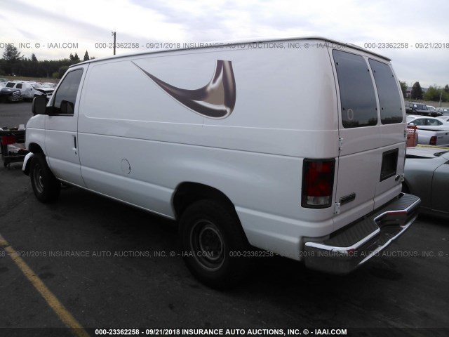 1FTNE24L48DB05734 - 2008 FORD ECONOLINE E250 VAN WHITE photo 3