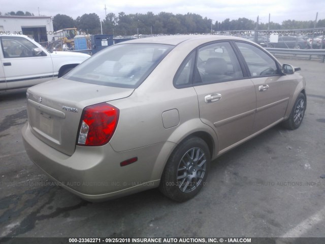 KL5JD56Z26K334531 - 2006 SUZUKI FORENZA GOLD photo 4