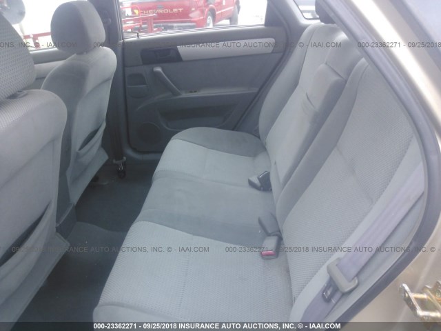 KL5JD56Z26K334531 - 2006 SUZUKI FORENZA GOLD photo 8