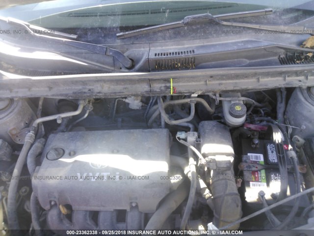 JTLKT334650192956 - 2005 TOYOTA SCION XB Күміс фото 10