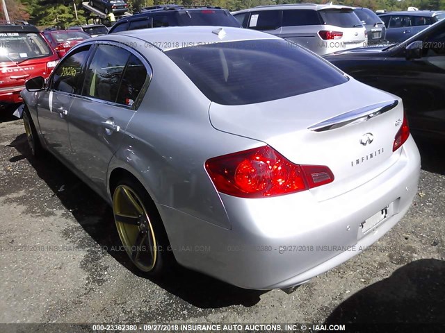 JN1CV6AR6DM357778 - 2013 INFINITI G37 SILVER photo 3