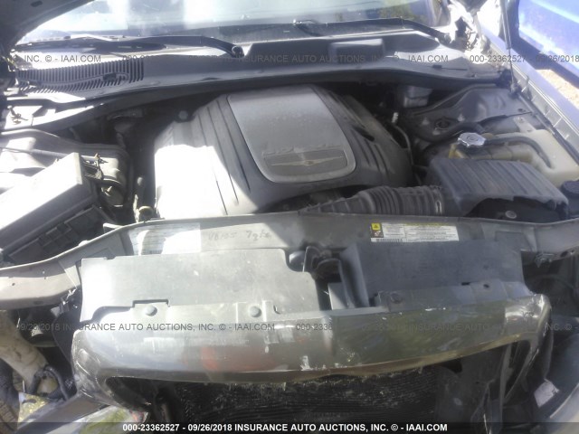 2C3KA63HX8H119972 - 2008 CHRYSLER 300C GRAY photo 10